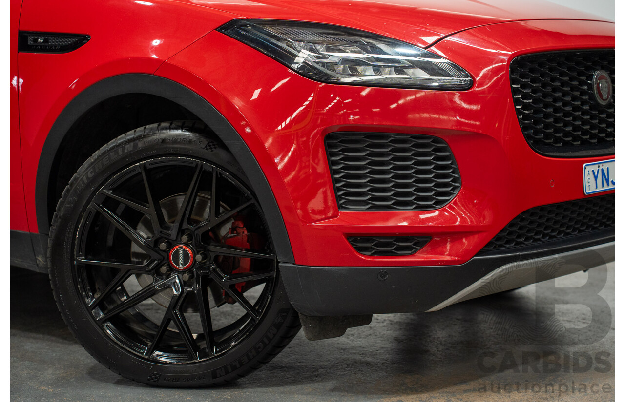 06/2019 Jaguar E-Pace D150S (AWD) 110kW X540 MY19 4D Wagon Caldera Red Turbo Diesel 2.0L