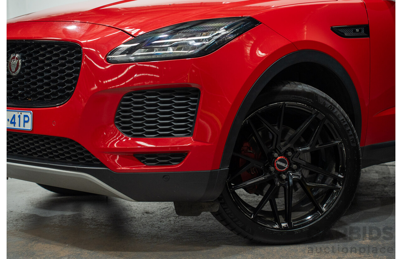 06/2019 Jaguar E-Pace D150S (AWD) 110kW X540 MY19 4D Wagon Caldera Red Turbo Diesel 2.0L