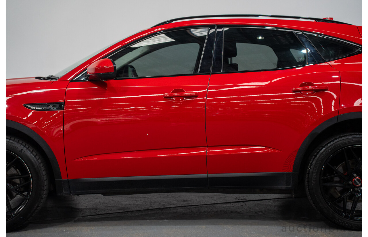 06/2019 Jaguar E-Pace D150S (AWD) 110kW X540 MY19 4D Wagon Caldera Red Turbo Diesel 2.0L