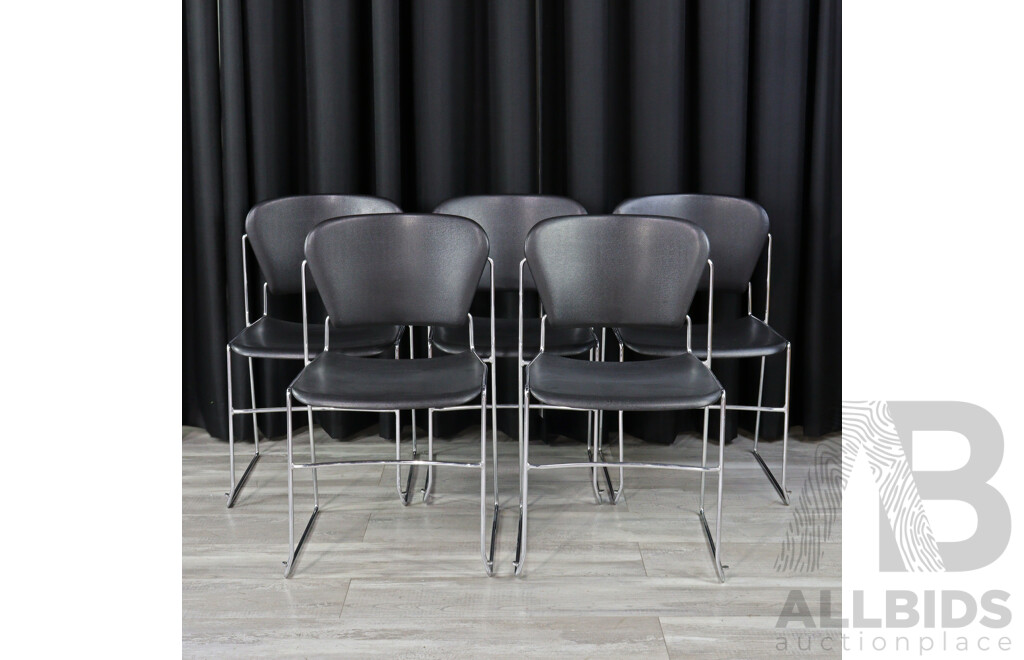 Set of Five Perry Chairs by Charles Perry