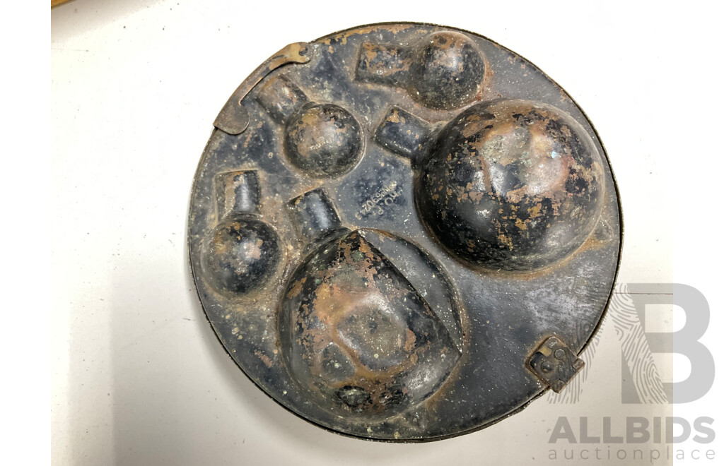 Vintage Carpenters Square with Brass Trimmings, Elvicta Adjustable Level and Vintage Rolls Royce Glove Compartment Spare Globe Kit