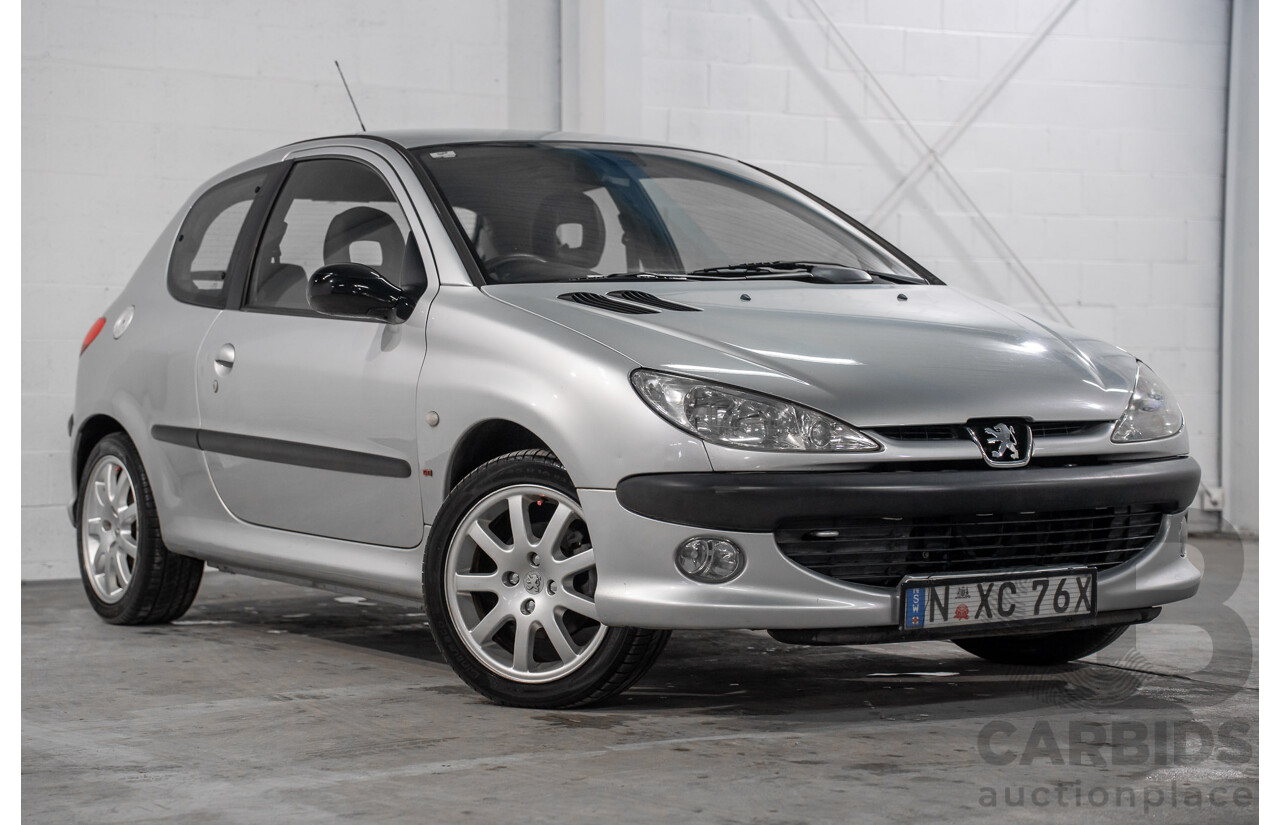 4/2003 Peugeot 206 GTi MY02.5 3d Hatchback Aluminium Grey Metallic 2.0L