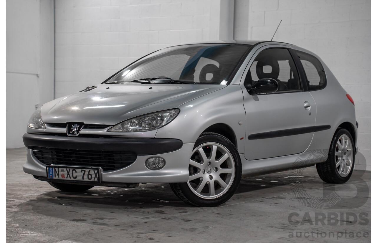 4/2003 Peugeot 206 GTi MY02.5 3d Hatchback Aluminium Grey Metallic 2.0L