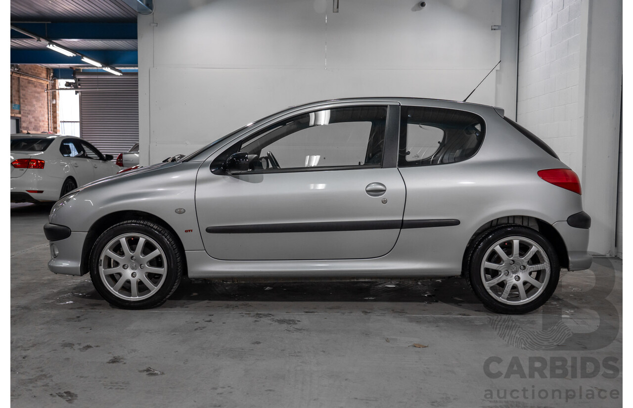4/2003 Peugeot 206 GTi MY02.5 3d Hatchback Aluminium Grey Metallic 2.0L