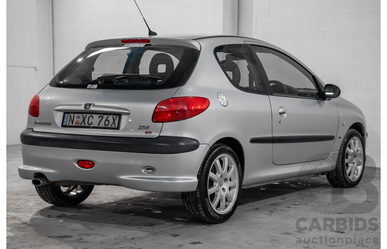 4/2003 Peugeot 206 GTi MY02.5 3d Hatchback Aluminium Grey Metallic 2.0L