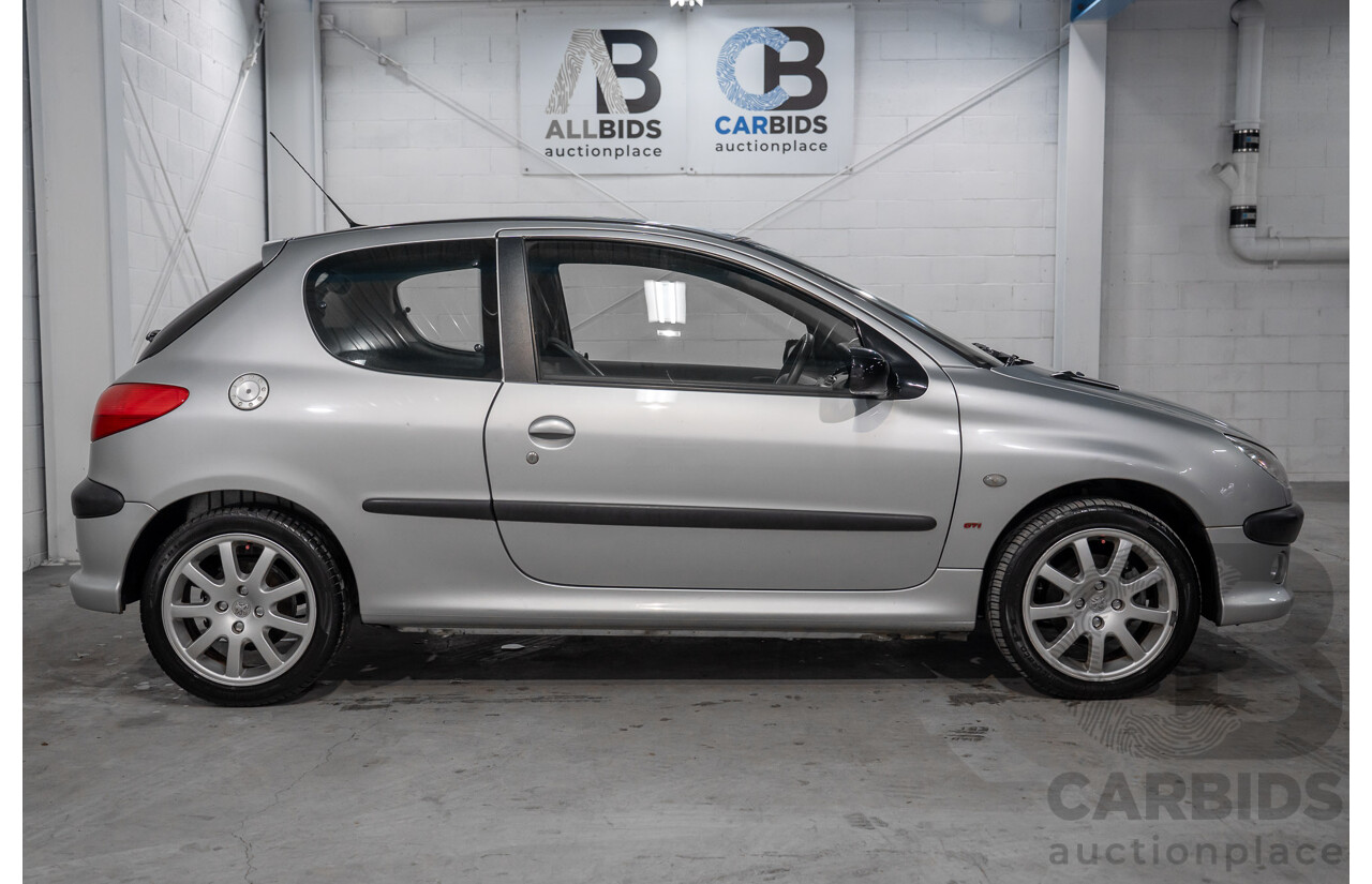 4/2003 Peugeot 206 GTi MY02.5 3d Hatchback Aluminium Grey Metallic 2.0L