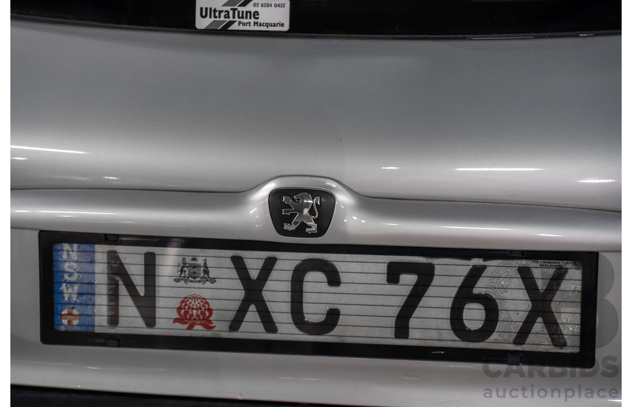 4/2003 Peugeot 206 GTi MY02.5 3d Hatchback Aluminium Grey Metallic 2.0L
