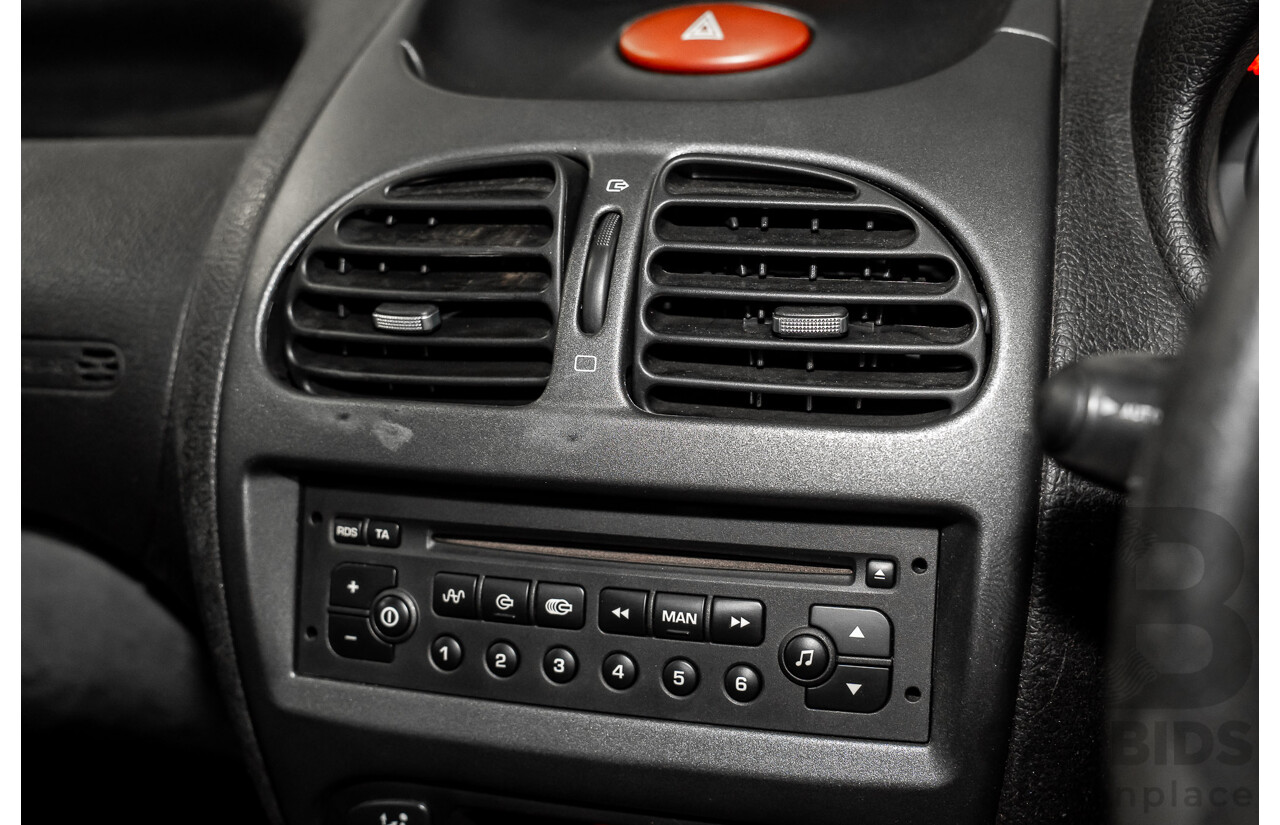 4/2003 Peugeot 206 GTi MY02.5 3d Hatchback Aluminium Grey Metallic 2.0L