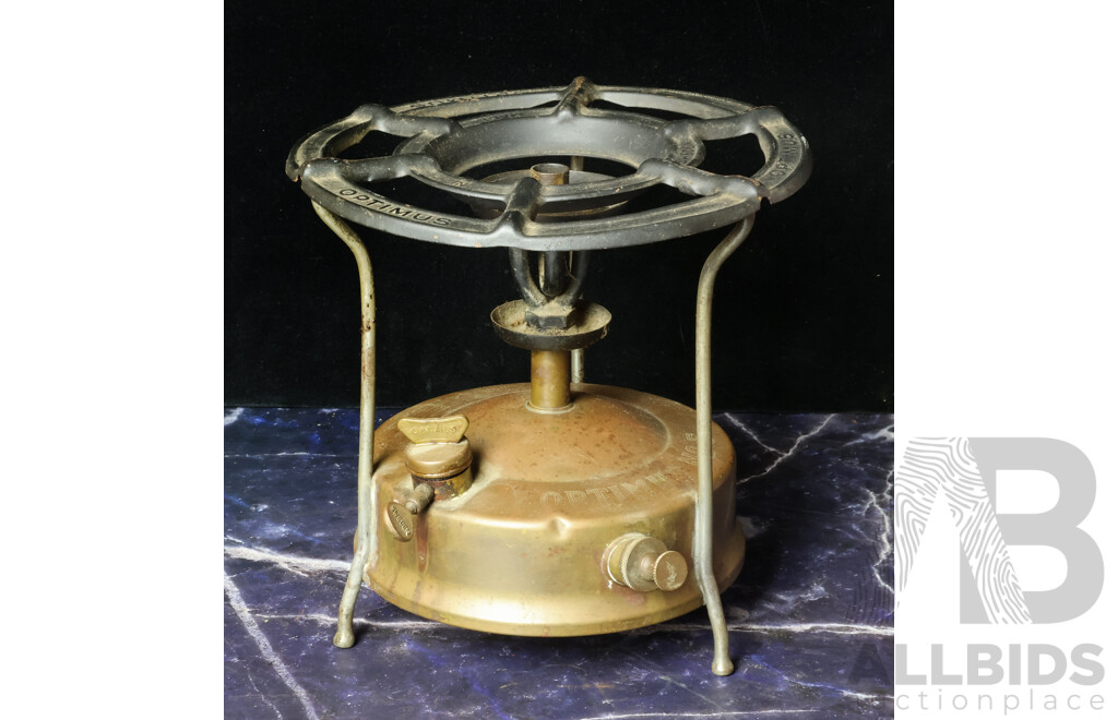 Vintage Brass Optimus Gas Cooker