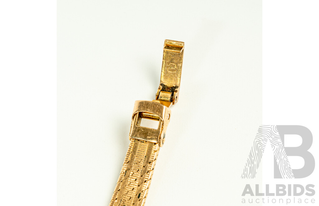 18ct Vintage Cornavin Geneve 17 Rubis Incabloc, Swiss Made, Gold Watch & Band Hallmarked, 26.37 Grams