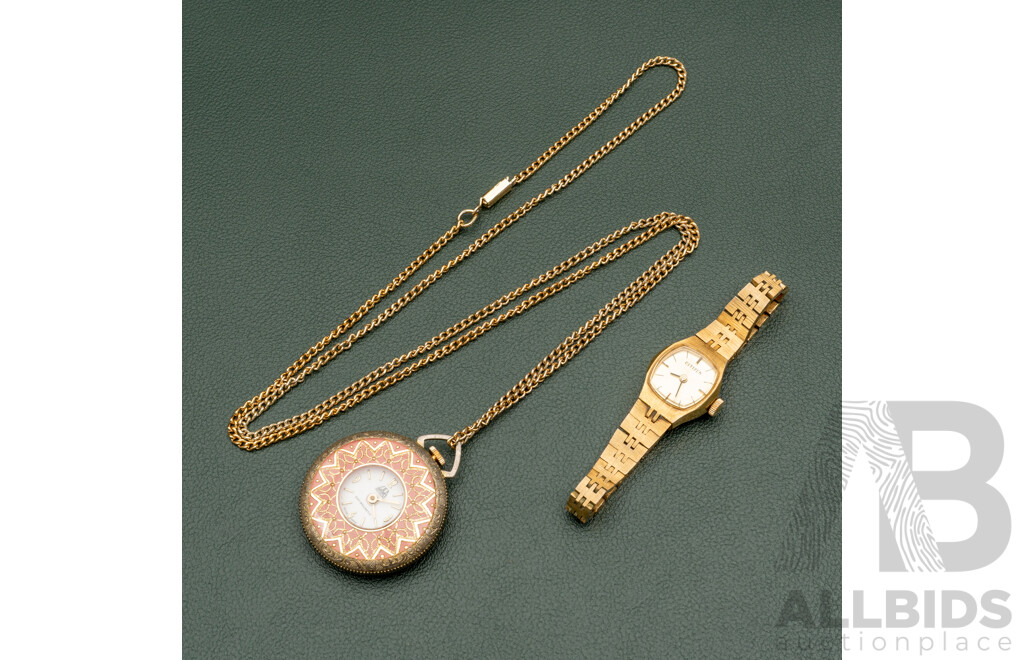 Lisa Soleure Antimagnetic Vintage Triomphe Pendant Watch & Vintage Citizen Ladies Watch, 76-3063