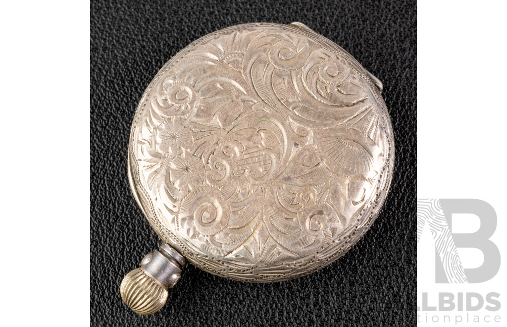 Antique 35mm Sterling Silver Pocket Watch, 167882, London 1913, Working, 32.27 Grams
