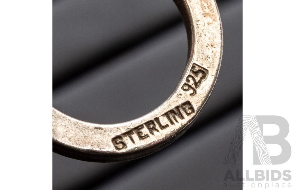 Sterling Silver Vintage Anchor Link Bracelet, 21cm, 49.95 Grams