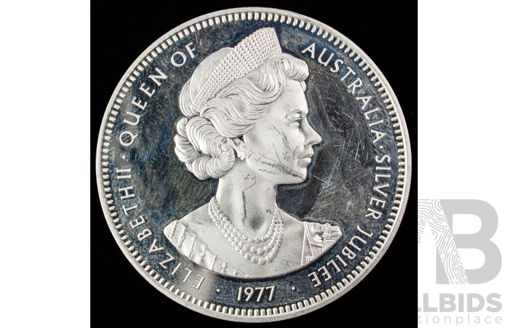 Australian 1977 Silver Medallion, Jubillee Visit to Australia .925