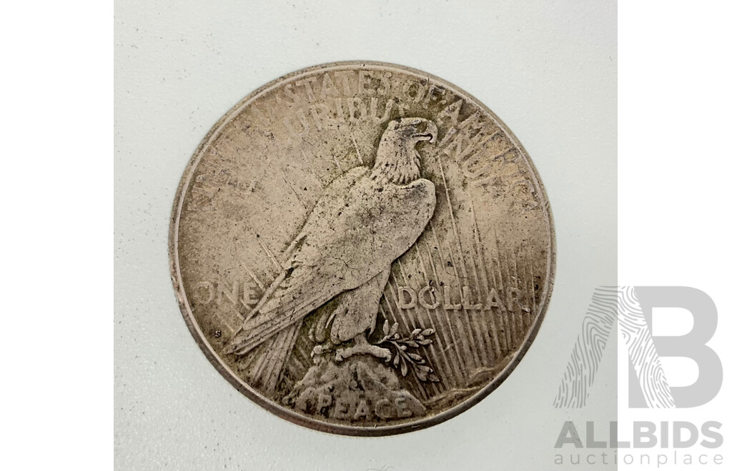 USA 1922 Silver Peace Dollar, Philadelphia Mint .900