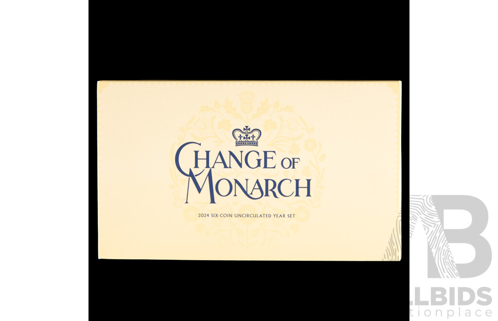Australian RAM 2024 Six UNC Coin Set, Change of Monarch