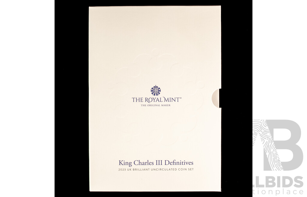 United Kingdom, Royal Mint 2023 Brilliant Coin Set, King Charles III Definitives
