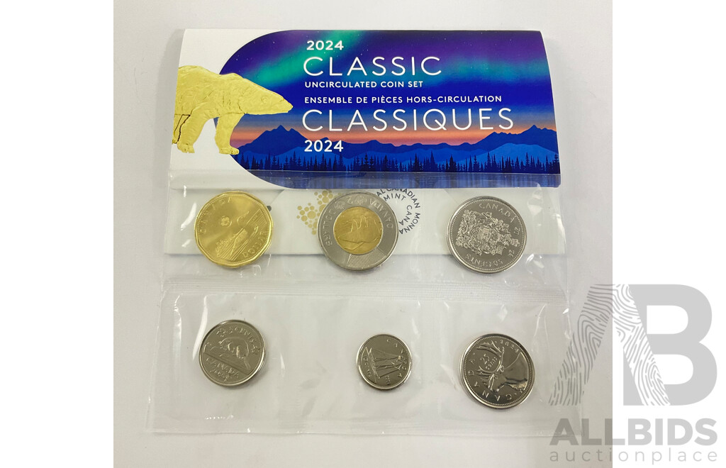 Canada 2024 Six UNC Coin Set