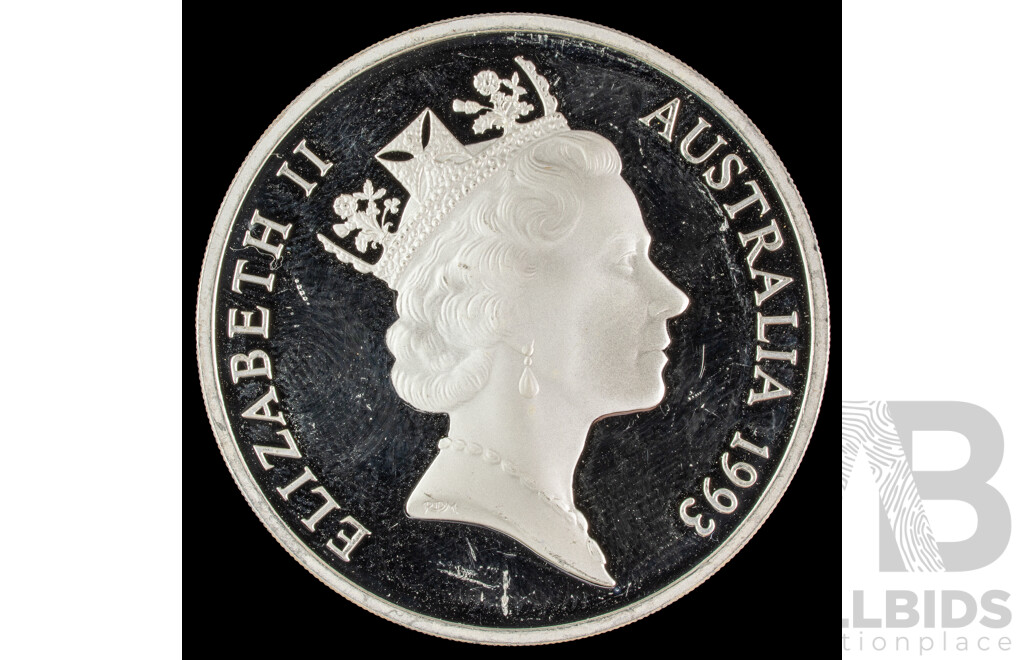 Australia 1994 Silver Five Dollar Coin, Aboriginal Exploration .925