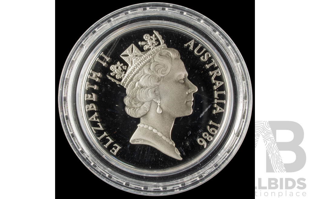 Australian 1986 Silver Proof Ten Dollar Coin, State Series South Australia .925