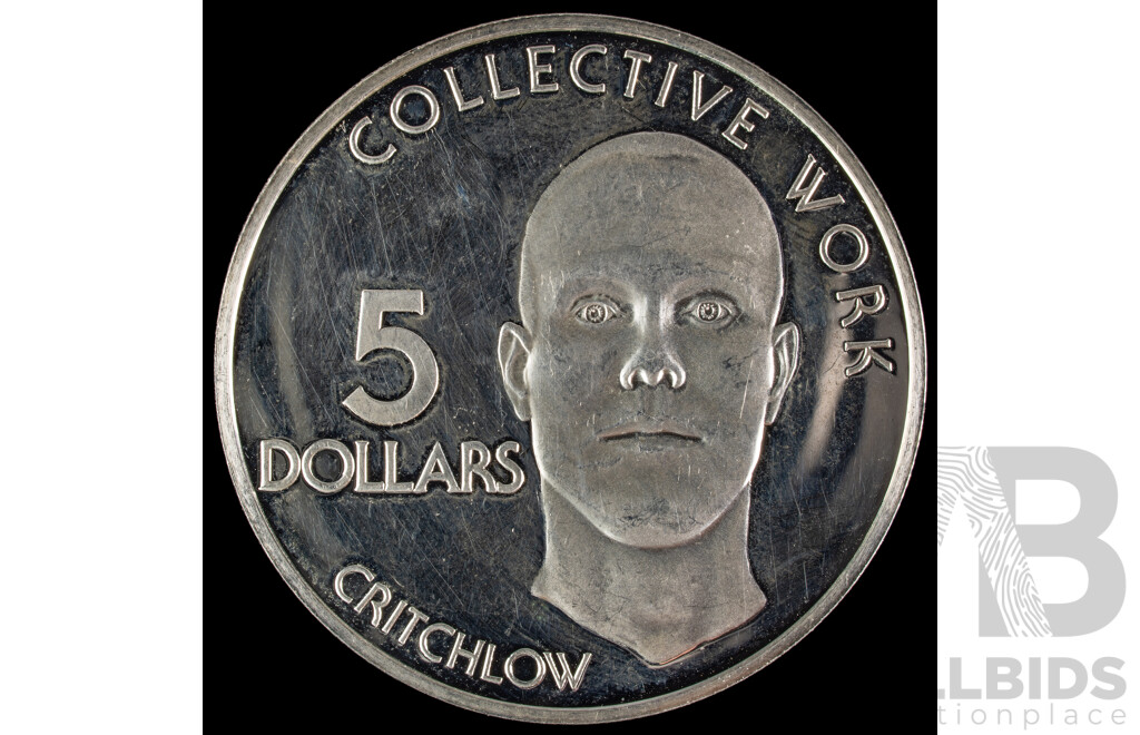 Guyana 1976 Silver Proof Ten Dollar Coin, Collective Work, Critchlow .500
