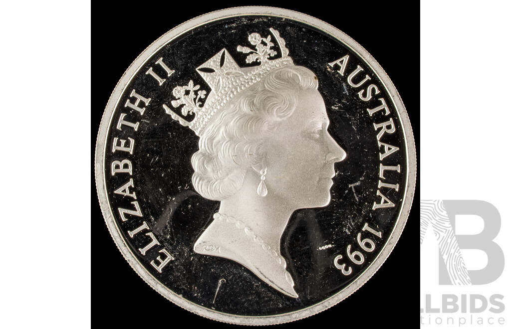 Australian 1993 Silver Five Dollar Coin, Lawson, Blaxland, Wentworth .925 Silver