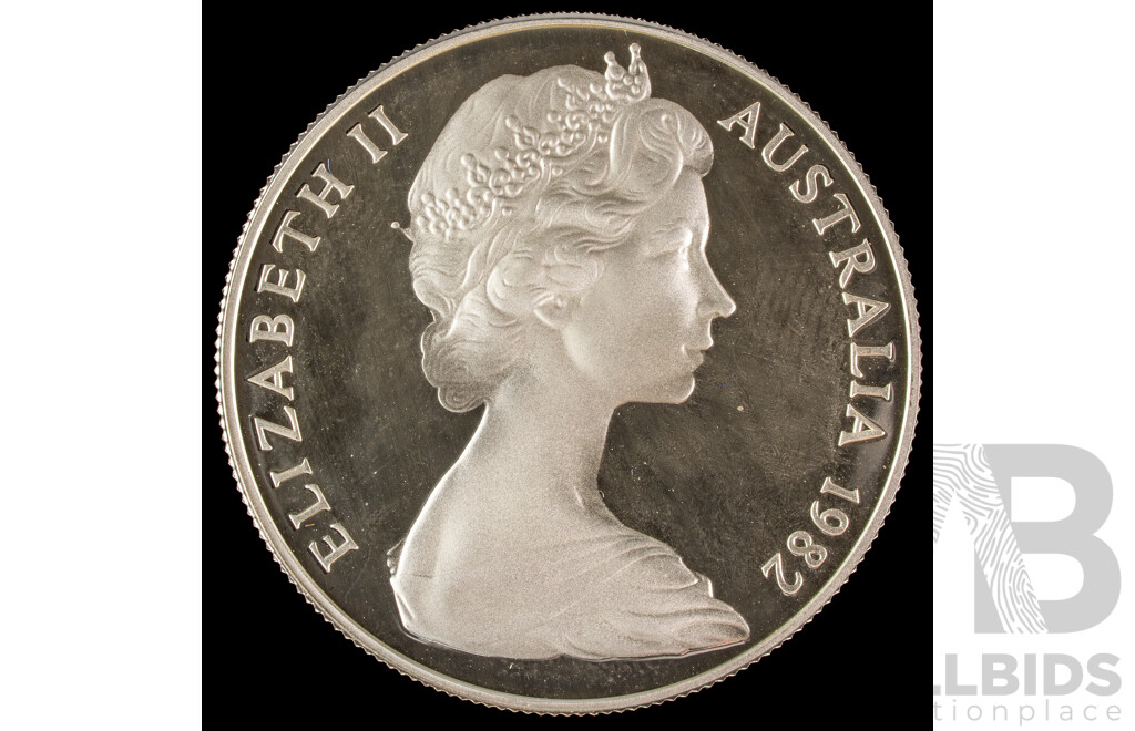 Australian 1982 Silver Proof Ten Dollar Coin, Commonwealth Games .925