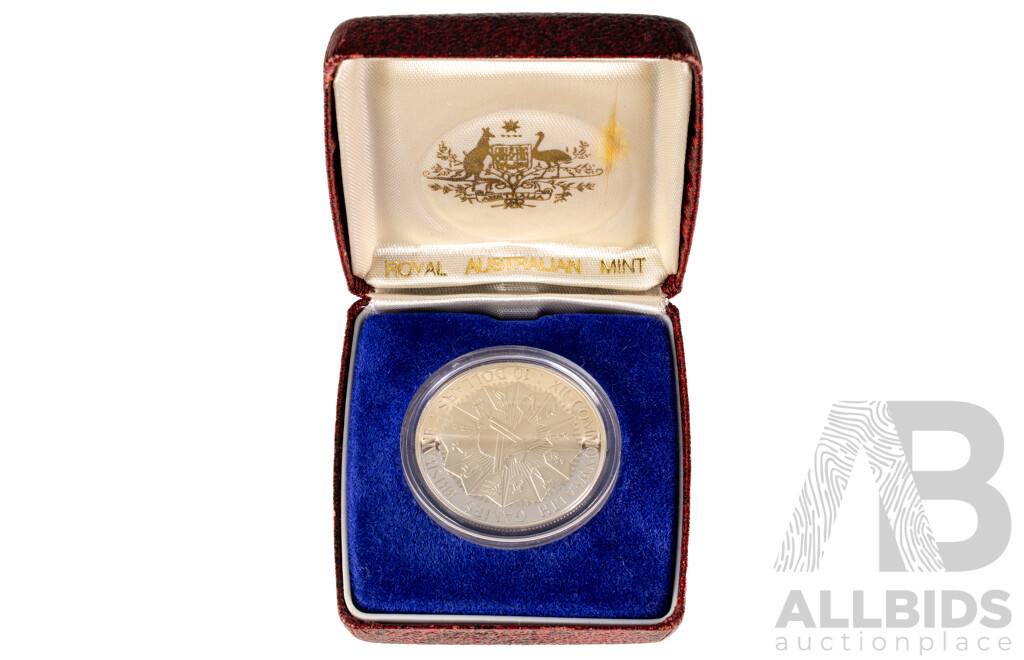 Australian 1982 Silver Proof Ten Dollar Coin, Commonwealth Games .925