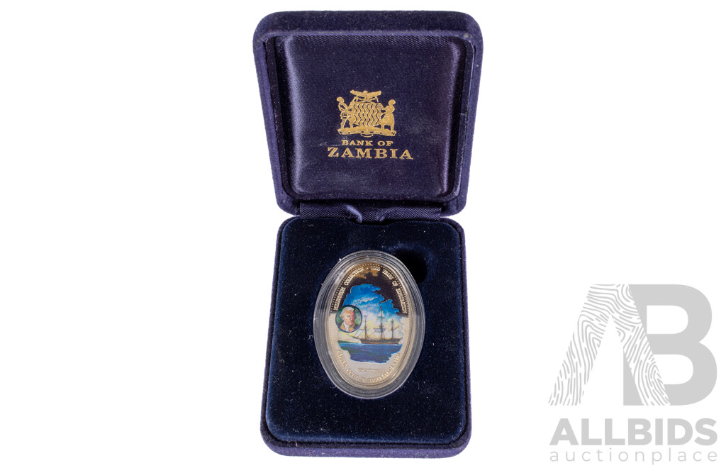 U.S.S.R 1978 and 1979 One Rouble Coins Commemorating Moscow Olympics, Zambia 2000, One Thousand Years of Exploration 1000 Kwacha Coloured Coin