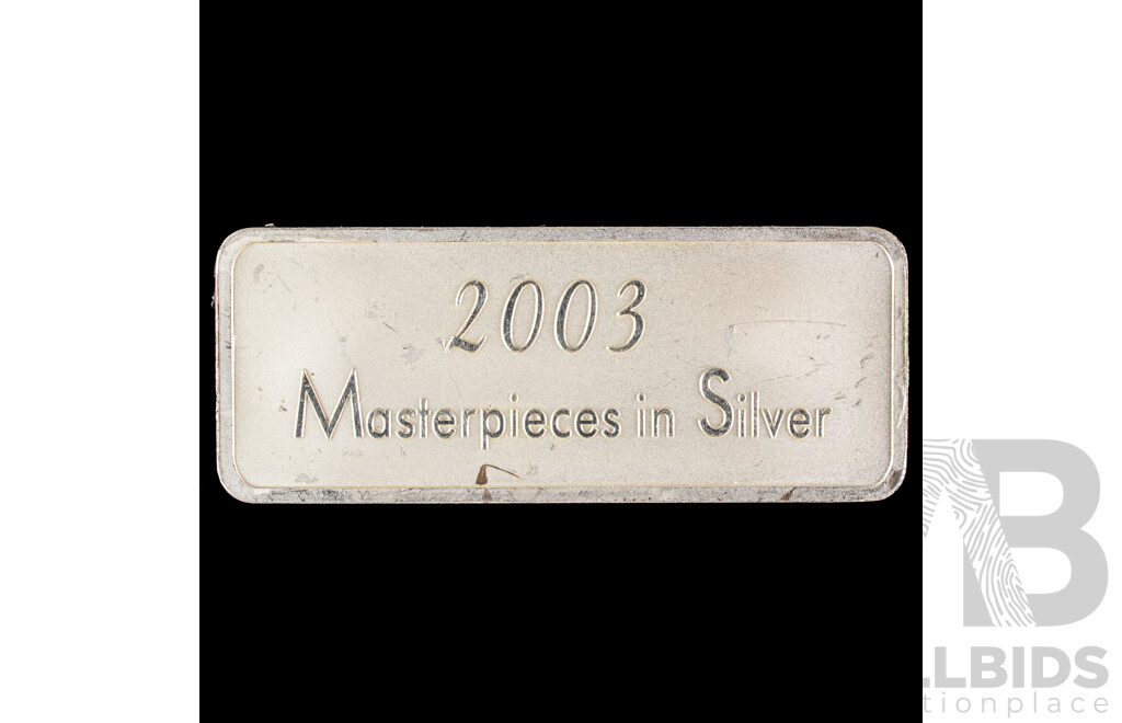 Australian RAM 2003 Masterpieces in Silver Plaque .999