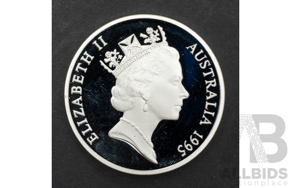 Australian 1995 Silver Proof Five Dollar Coin, Cobb and Co 1853 .925