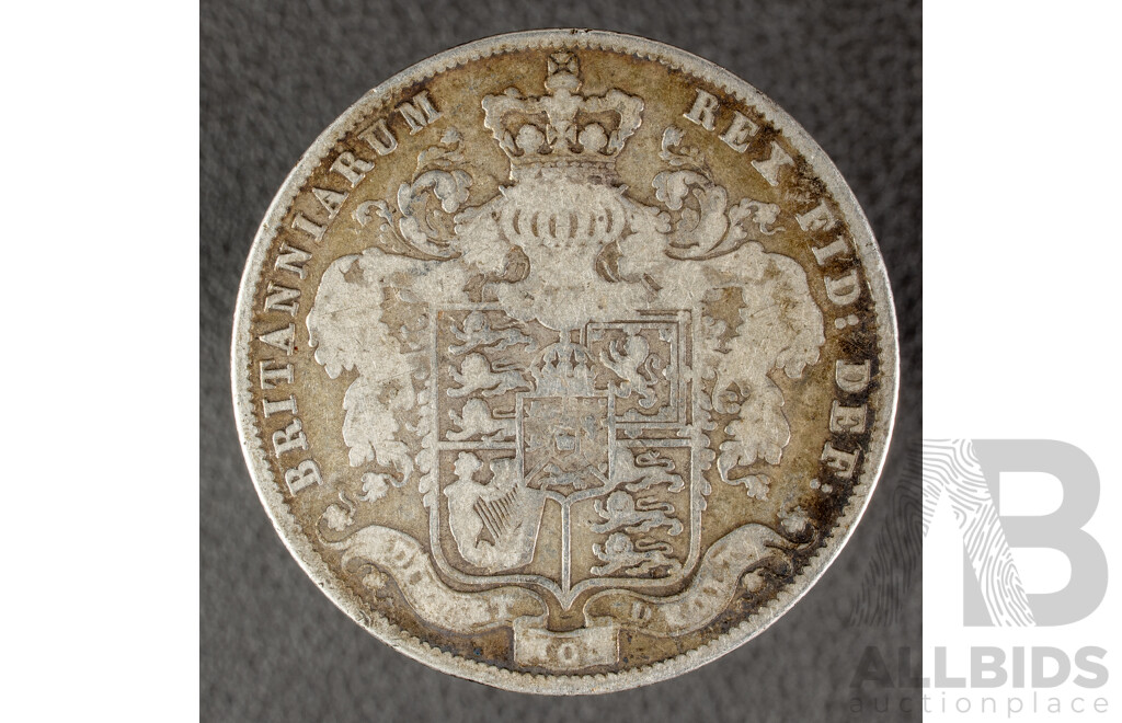 Great Britain 1829 KGIV Silver Half Crown .925
