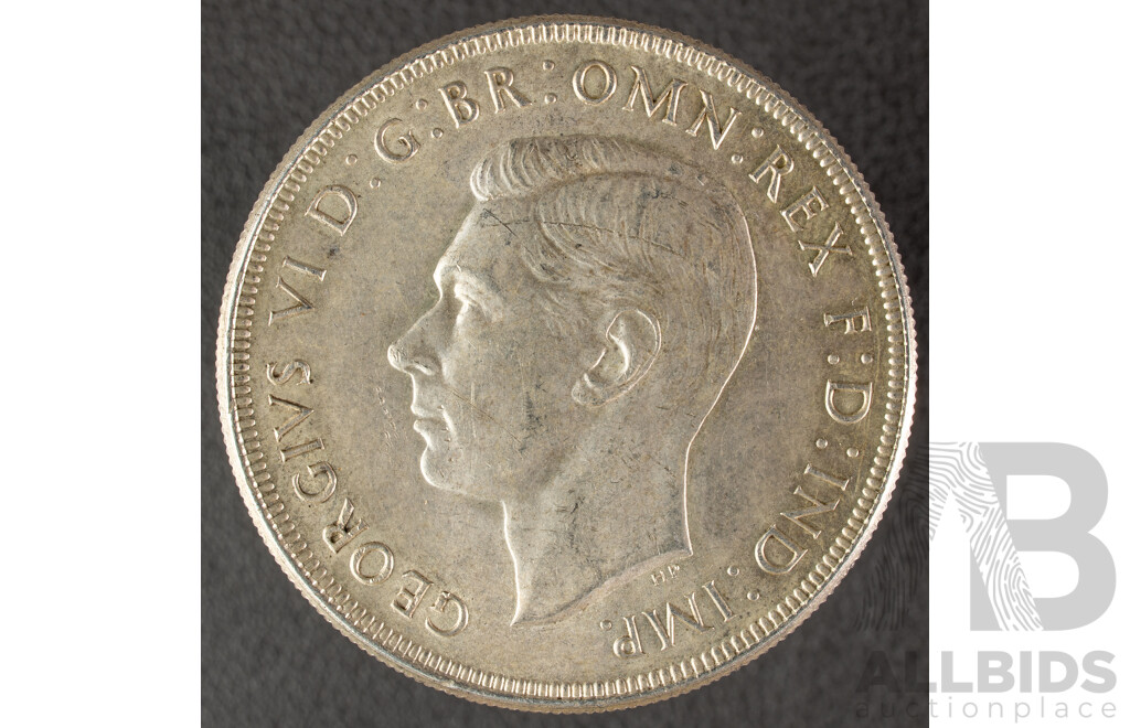 Australian 1937 KGVI Silver Crown .925