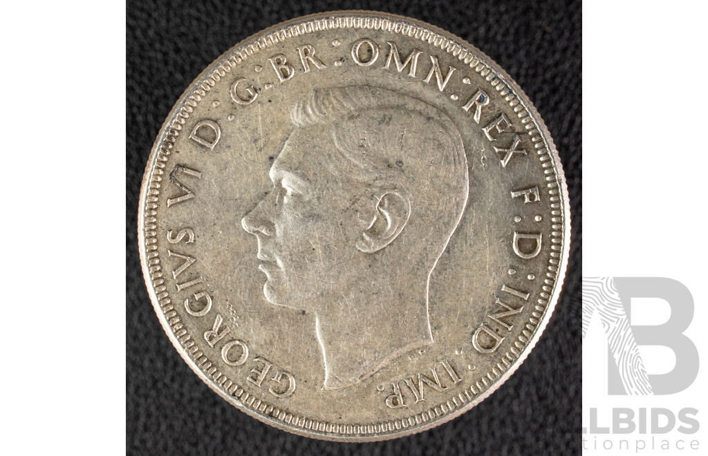 Australian 1938 KGVI Silver Crown .925