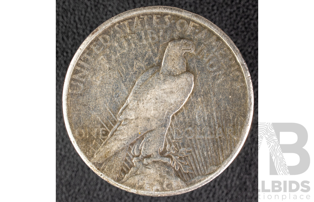 USA 1922 Silver Peace Dollar, San Francisco Mint .900