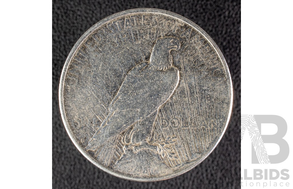 USA 1923 Silver Peace Dollar, San Francisco Mint .900