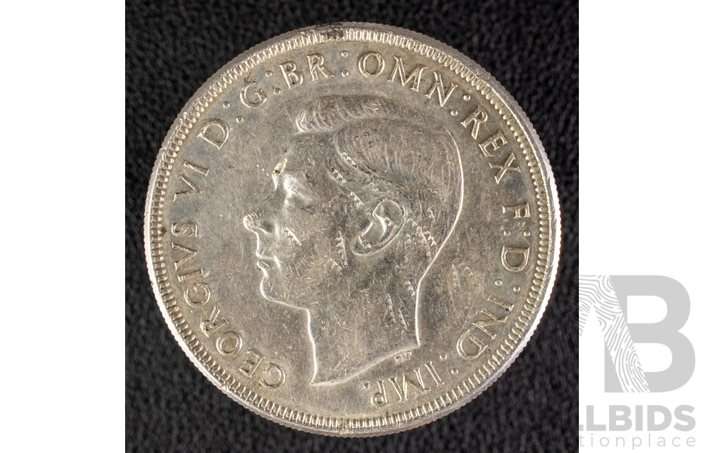 Australian 1937 KGVI Silver Crown .925