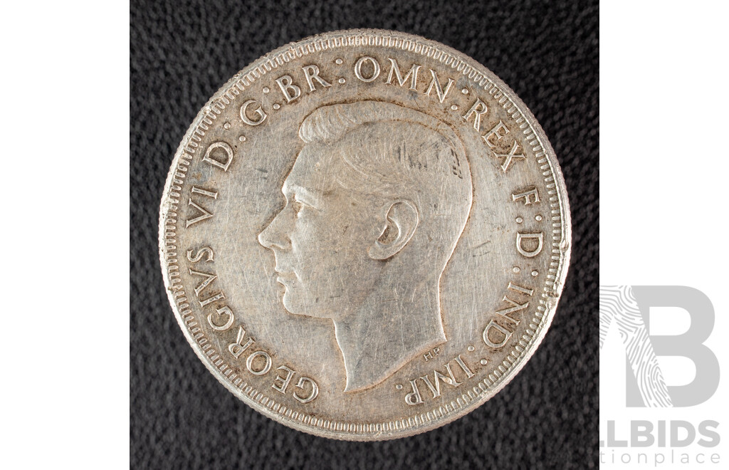 Australian 1937 KGVI Silver Crown .925