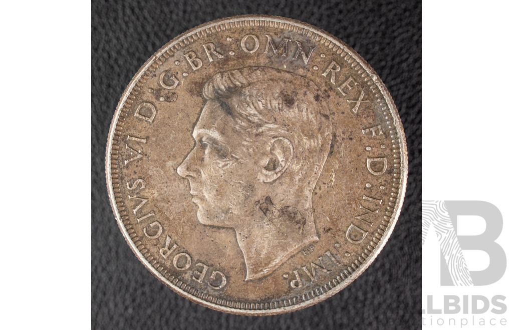 Australian 1937 KGVI Silver Crown .925