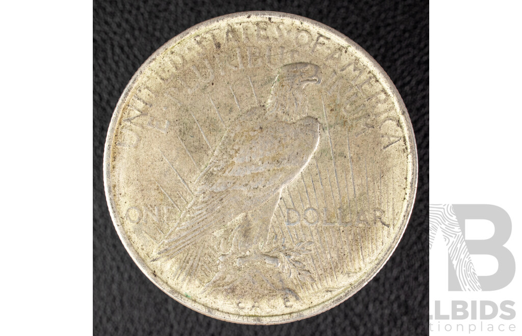 USA 1923 Silver Peace Dollar, Philadelphia Mint .900