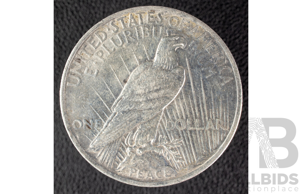 USA 1923 Silver Peace Dollar, Philadelphia Mint .900