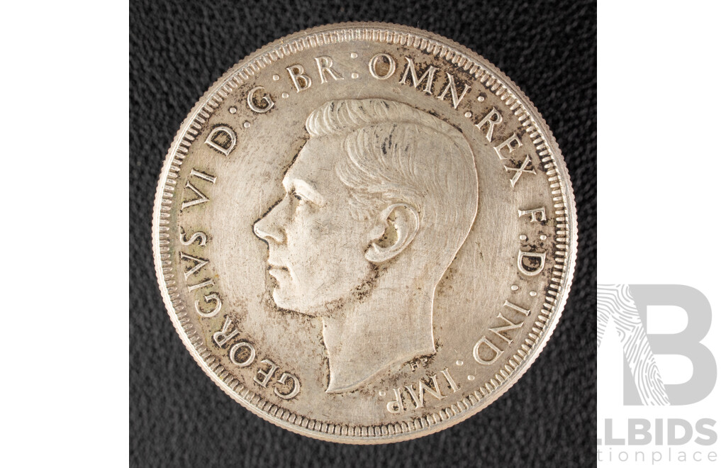Australian 1937 KGVI Silver Crown .925