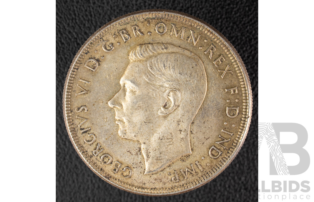 Australian 1937 KGVI Silver Crown .925