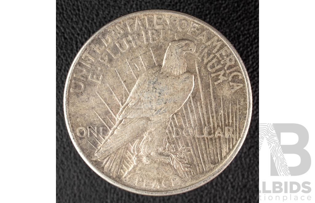 USA 1922 Silver Peace Dollar, Philadelphia Mint .900