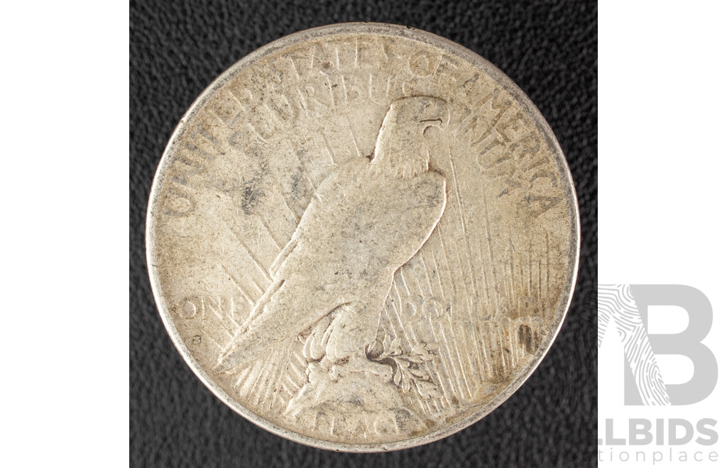 USA 1926 Silver Peace Dollar, San Fransisco Mint .900