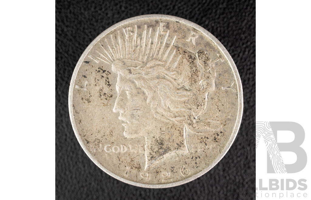 USA 1926 Silver Peace Dollar, Denver Mint .900