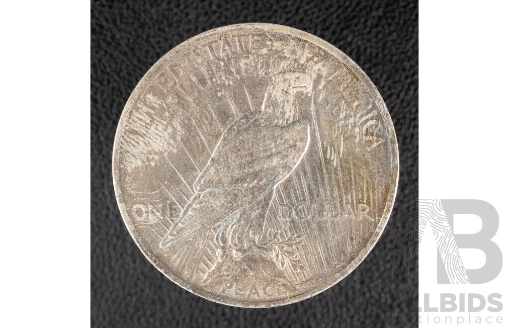 USA 1922 Silver Peace Dollar, Philadelphia Mint .900
