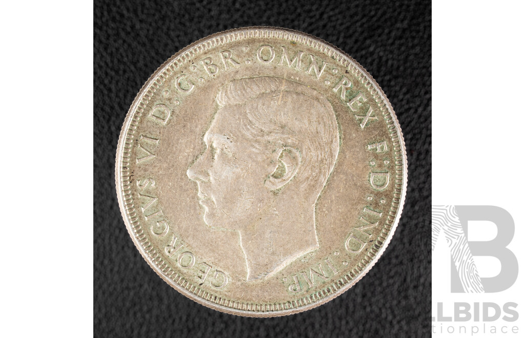 Australian 1937 KGVI Silver Crown .925