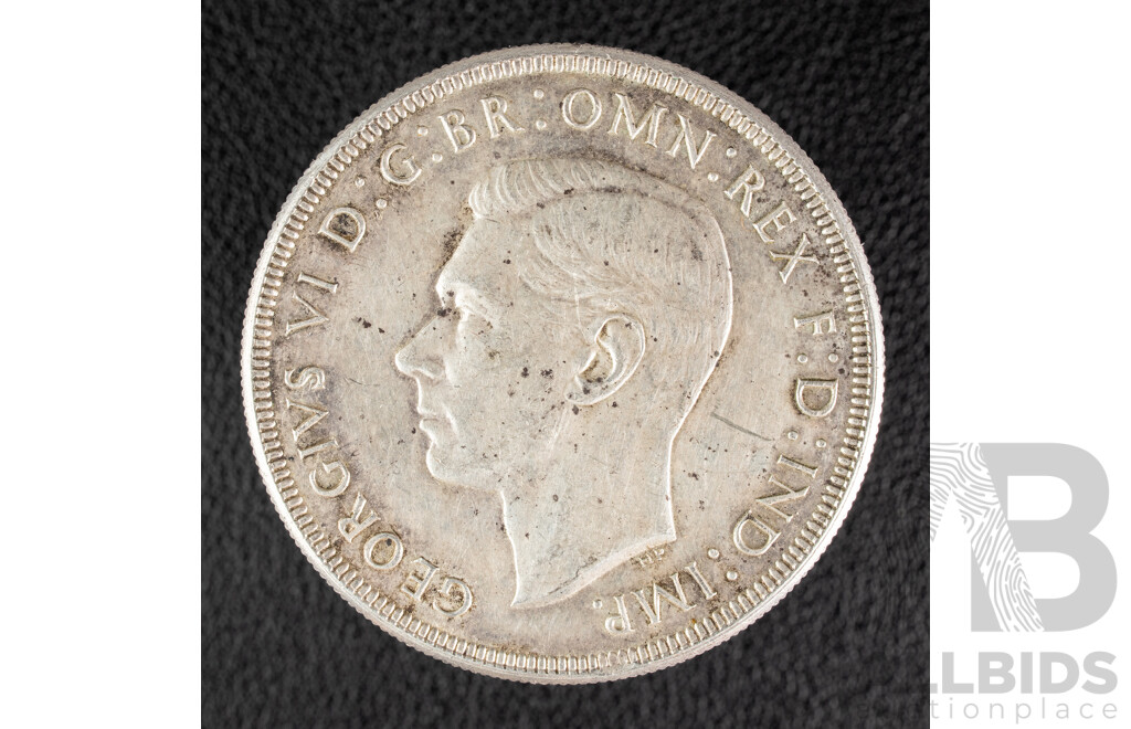 Australian 1937 KGVI Silver Crown .925