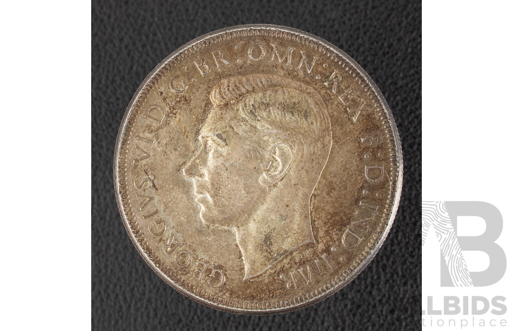 Australian 1937 KGVI Silver Crown .925